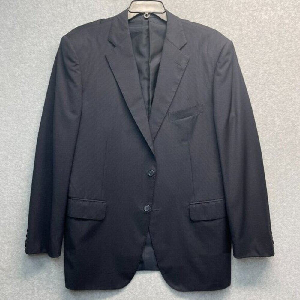 Pal Zileri Sport Coat Blazer Mens 56L Blue Wool Italy Suit Jacket‎